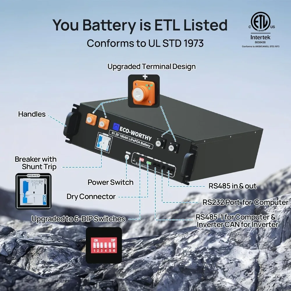 48V 100Ah LiFePO4 Lithium Batt - Energy Storage Rack review and price