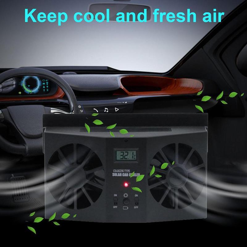 USB Solar Rechargeable Car Exh - Renewable Energy Fan review and price