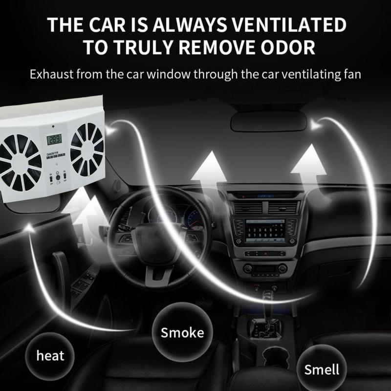 USB Solar Rechargeable Car Exh - Renewable Energy Fan review and price